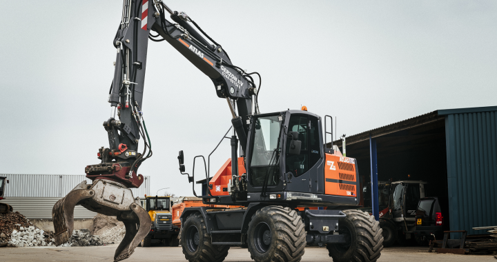 Recycling Milieustraat mobiele kraan