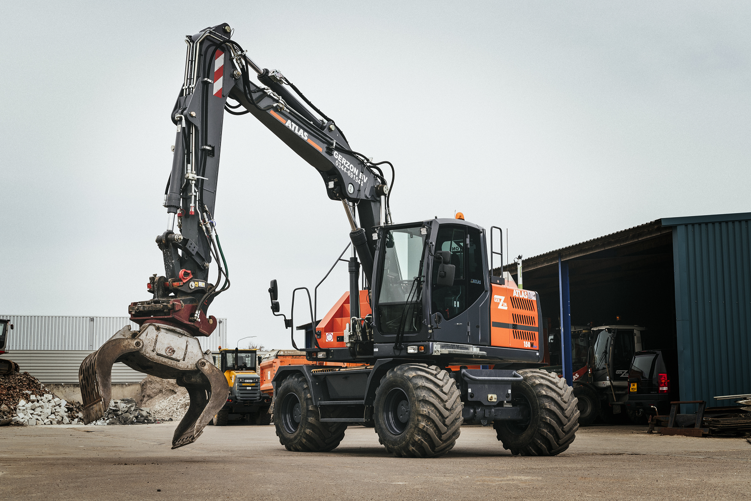 Recycling Milieustraat mobiele kraan